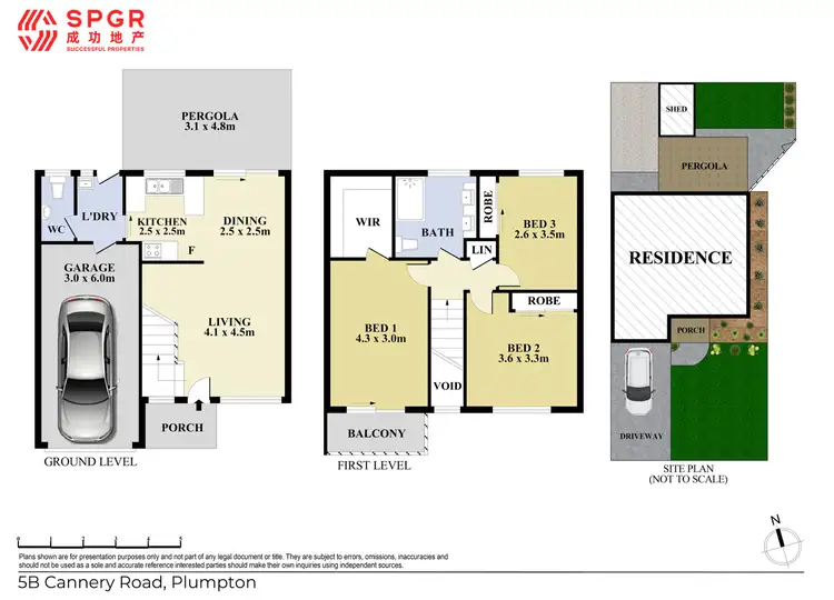 Floorplan of Homely townhouse listing, 5B Cannery Road, Plumpton NSW 2761