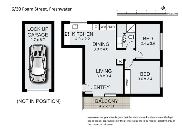 Floorplan of Homely apartment listing, 6/30 Foam Street, Freshwater NSW 2096