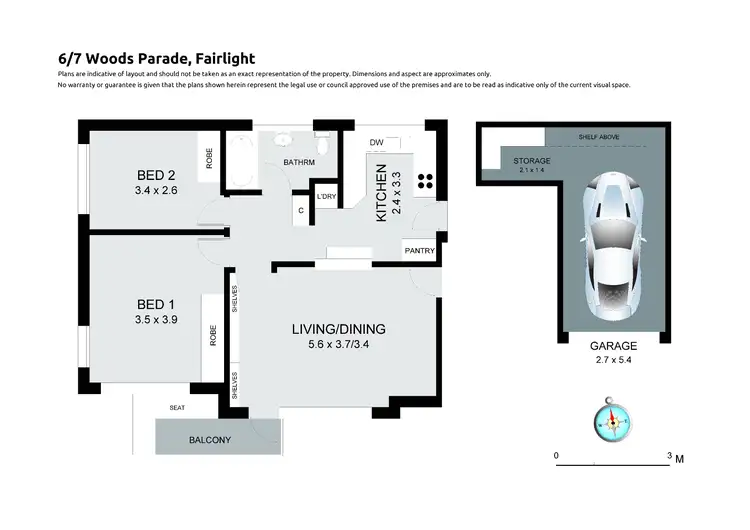 Floorplan of Homely unit listing, 6/7 Woods Parade, Fairlight NSW 2094