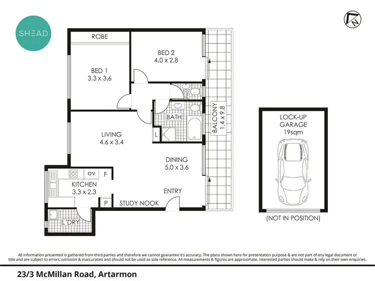 Floorplan of Homely apartment listing, 23/3 McMillan Road, Artarmon NSW 2064