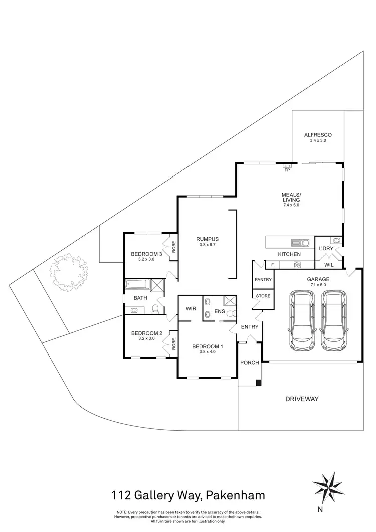 Floorplan of Homely house listing, 112 Gallery Way, Pakenham VIC 3810