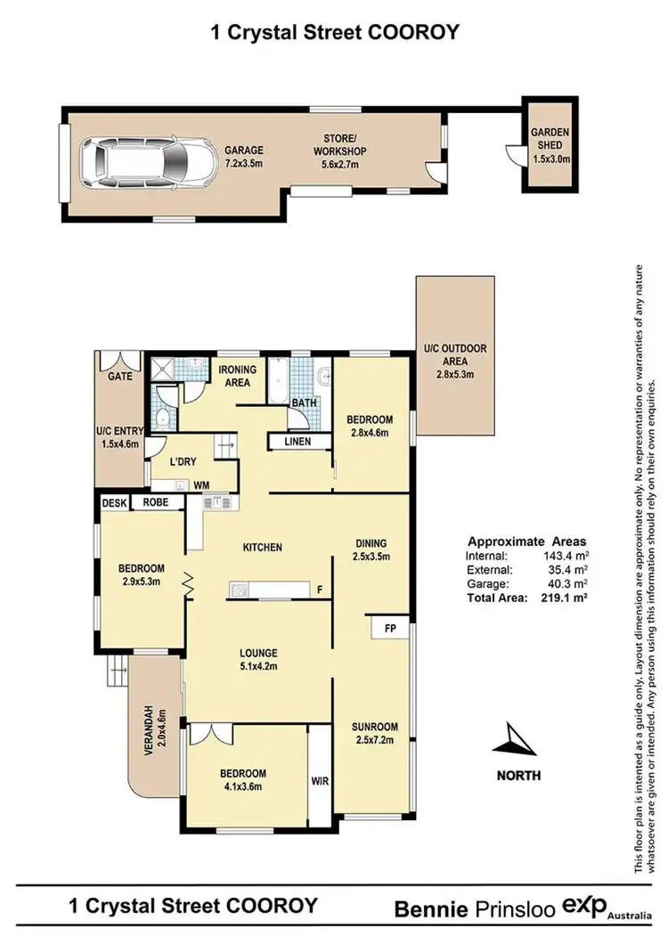 Floorplan of Homely house listing, 1 Crystal Street, Cooroy QLD 4563