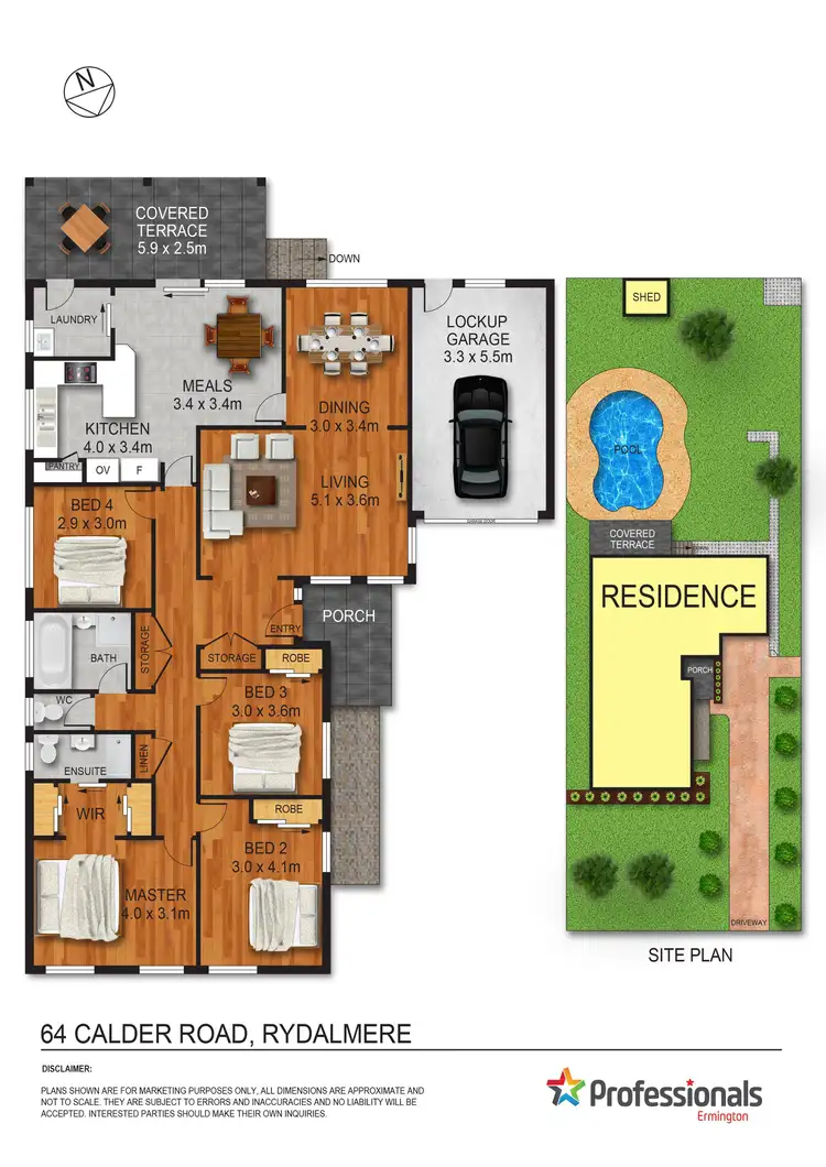 Floorplan of Homely house listing, 64 Calder Road, Rydalmere NSW 2116