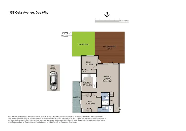 Floorplan of Homely unit listing, 1/58-60 Oaks Avenue, Dee Why NSW 2099