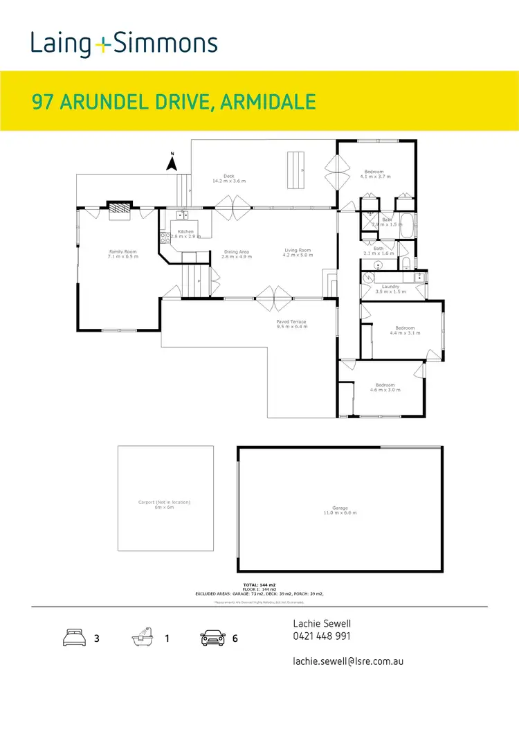 Floorplan of Homely house listing, 97 Arundel Drive, Armidale NSW 2350