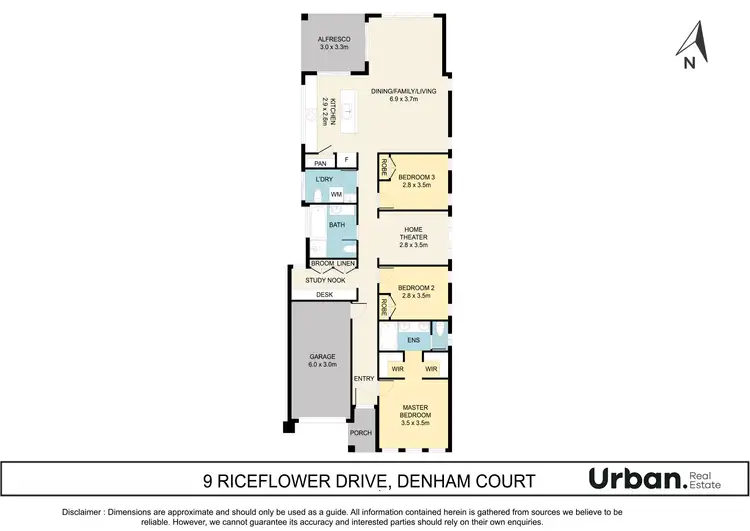 Floorplan of Homely house listing, 9 Riceflower Drive, Denham Court NSW 2565