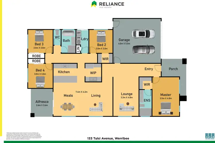 Floorplan of Homely house listing, 133 Tulsi Avenue, Werribee VIC 3030