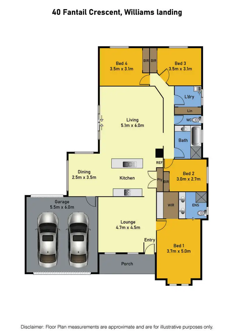 Floorplan of Homely house listing, 40 Fantail Crescent, Williams Landing VIC 3027