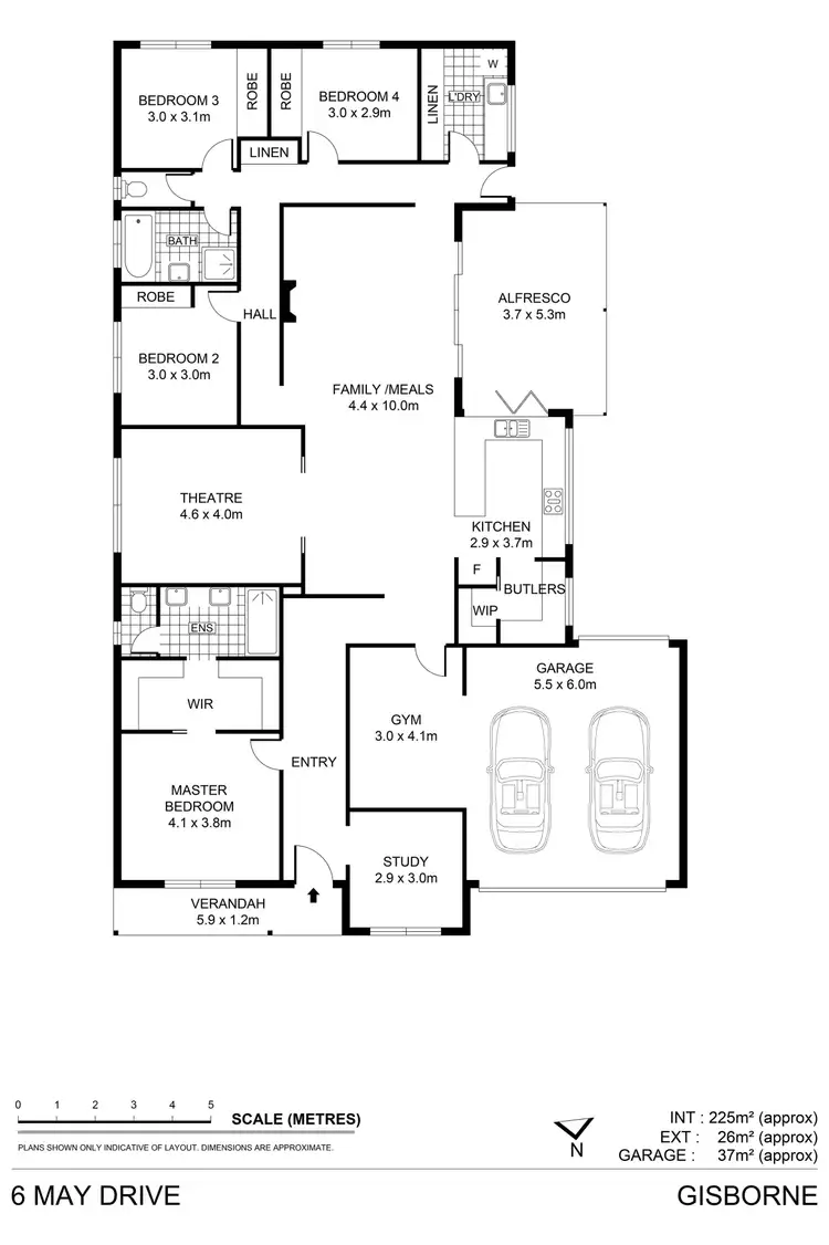 Floorplan of Homely house listing, 6 May Drive, Gisborne VIC 3437
