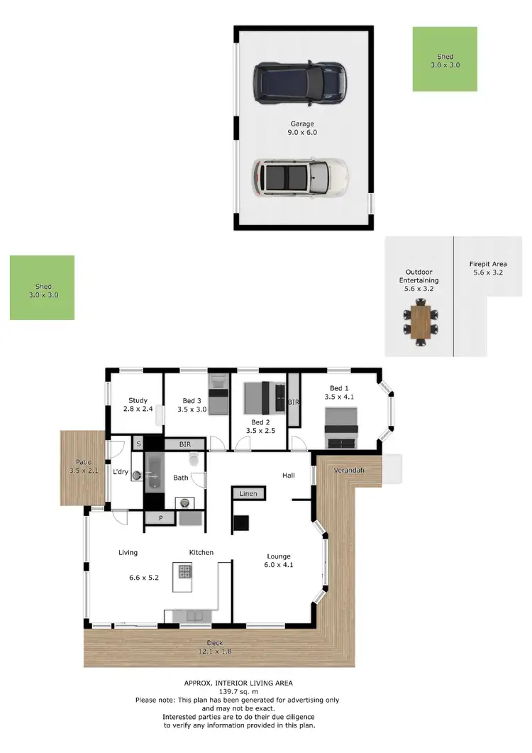 Floorplan of Homely house listing, 55 Odewahn Road, Splitters Creek NSW 2640