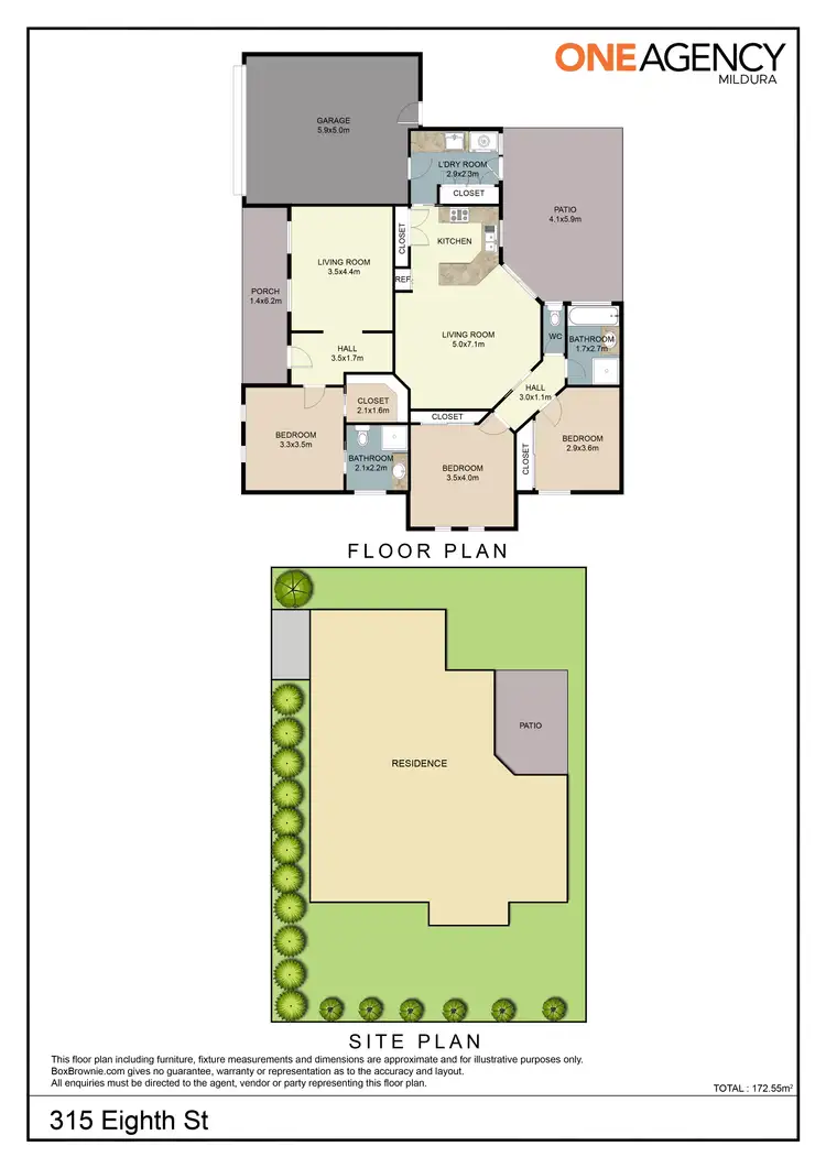 Floorplan of Homely house listing, 315 Eighth Street, Mildura VIC 3500