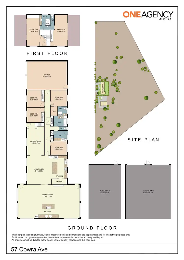 Floorplan of Homely house listing, 57 Cowra Avenue, Mildura VIC 3500
