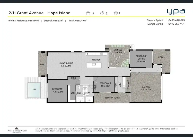 Floorplan of Homely house listing, 2/11 Grant Avenue, Hope Island QLD 4212