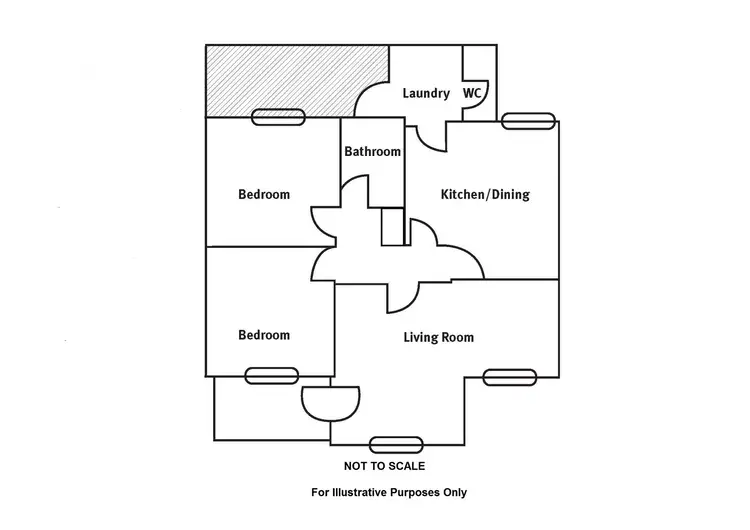 Floorplan of Homely semi-detached listing, 29 Shard Crescent, Whyalla Stuart SA 5608