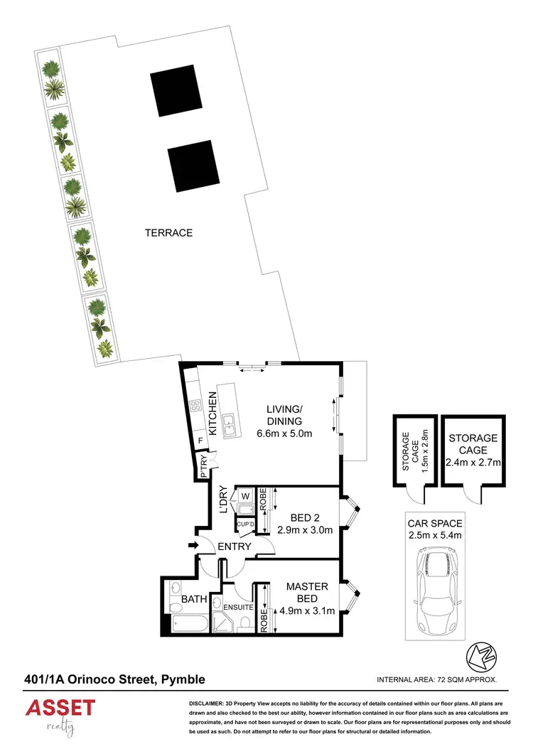 Floorplan of Homely apartment listing, 401/1A-1C Orinoco Street, Pymble NSW 2073