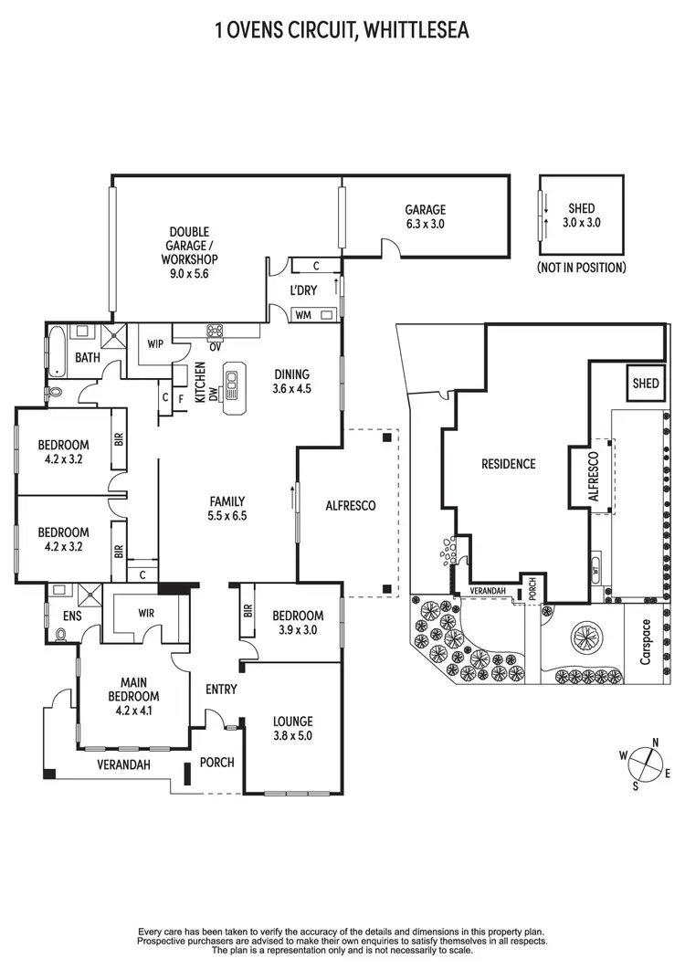Floorplan of Homely house listing, 1 Ovens Circuit, Whittlesea VIC 3757