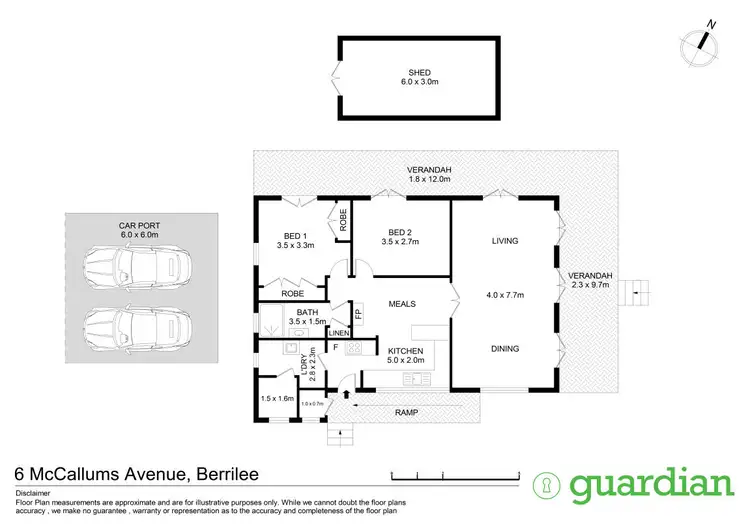 Floorplan of Homely rural property listing, 6 Mccallums Road, Berrilee NSW 2159