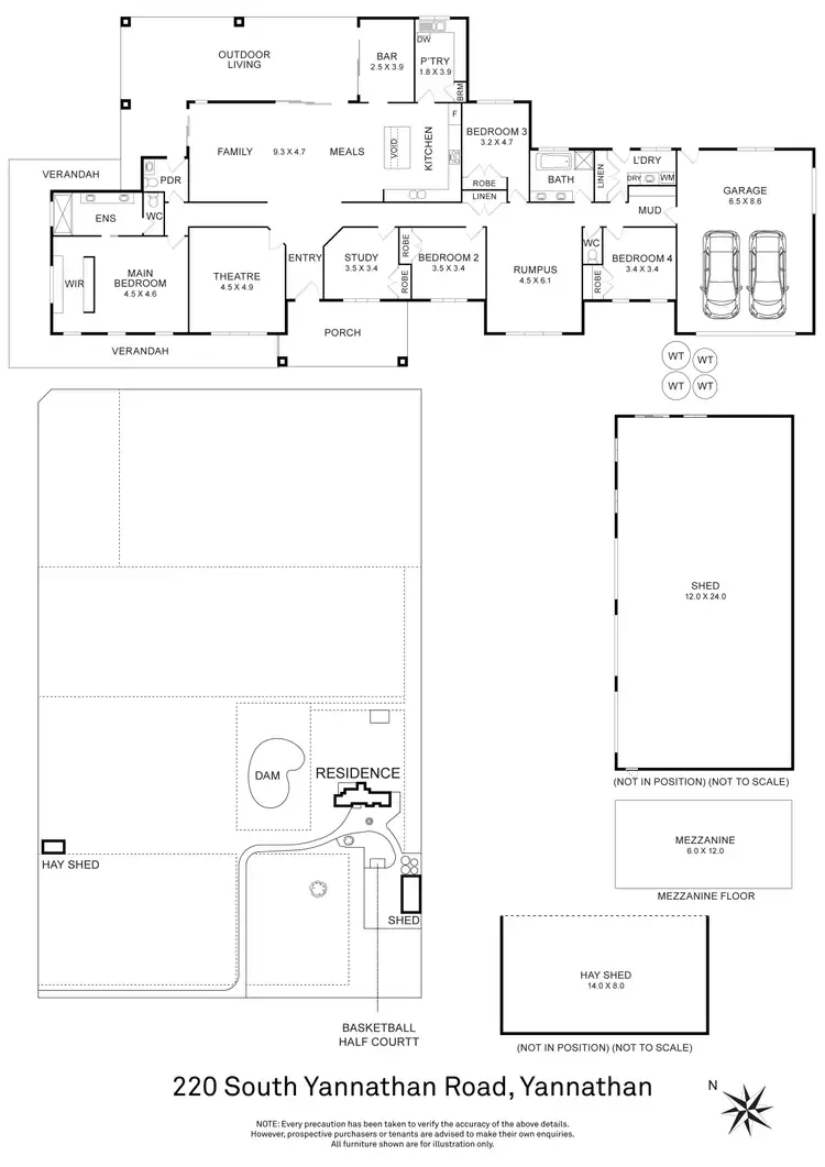 Floorplan of Homely house listing, 220 South Yannathan Road, Yannathan VIC 3981