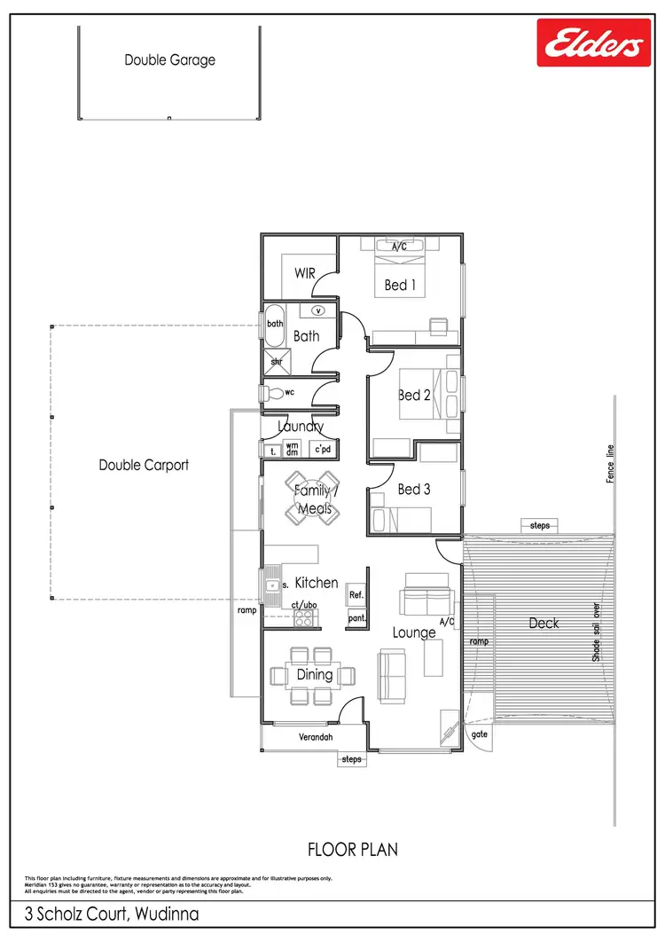 Floorplan of Homely house listing, 3 Scholz Court, Wudinna SA 5652