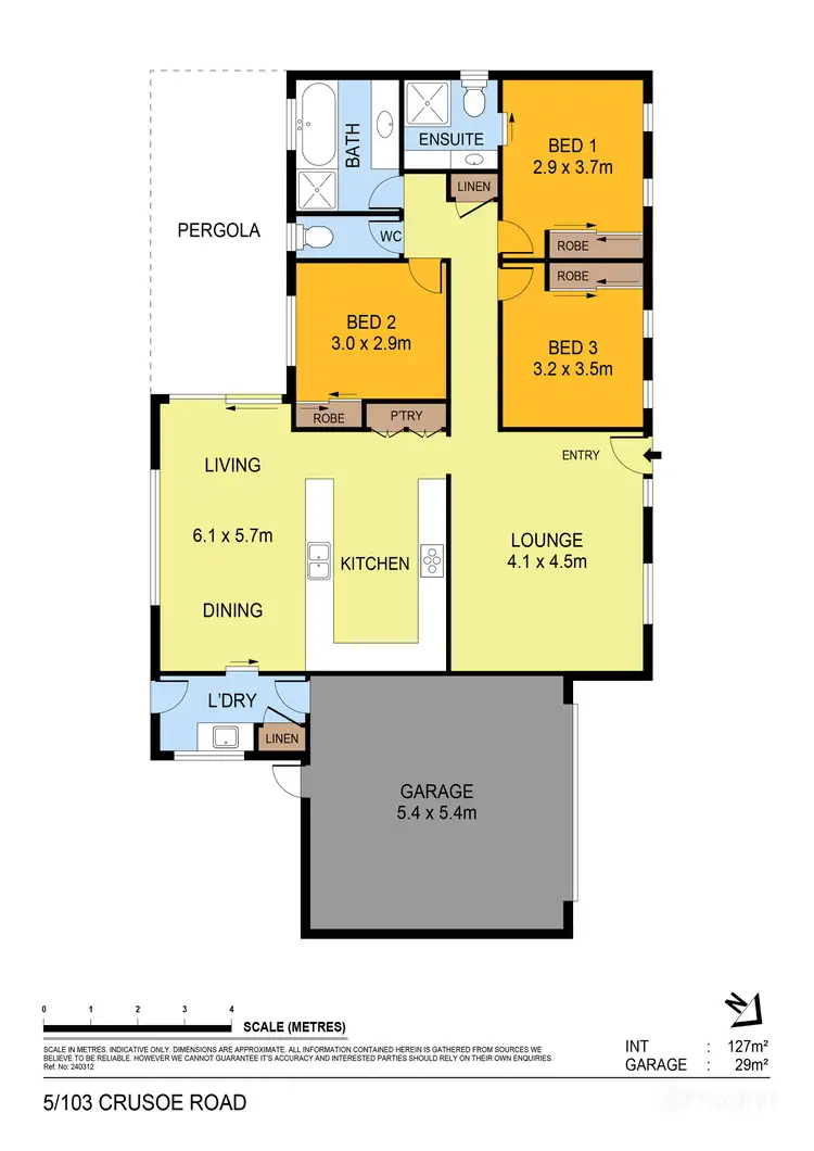 Floorplan of Homely unit listing, 5/103 Crusoe Road, Kangaroo Flat VIC 3555