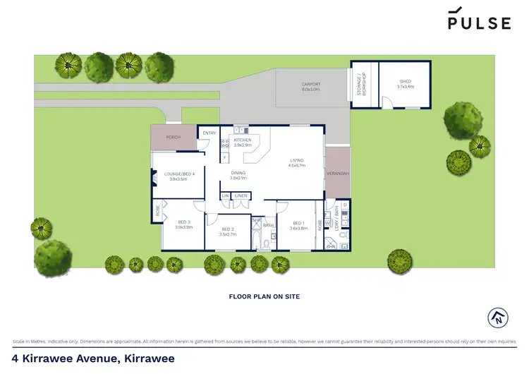 Floorplan of Homely house listing, 4 Kirrawee Avenue, Kirrawee NSW 2232
