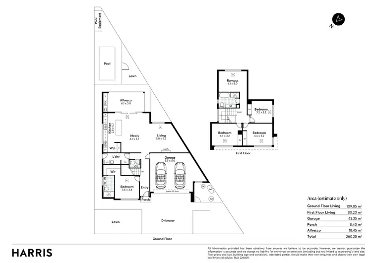 Floorplan of Homely house listing, 12 Fisher Place, West Lakes SA 5021