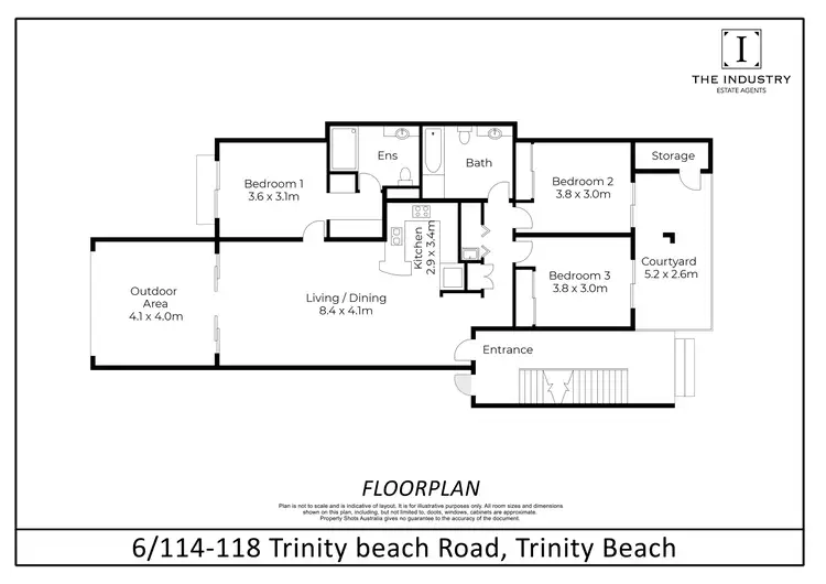 Floorplan of Homely apartment listing, 6/114-118 Trinity Beach Road, Trinity Beach QLD 4879
