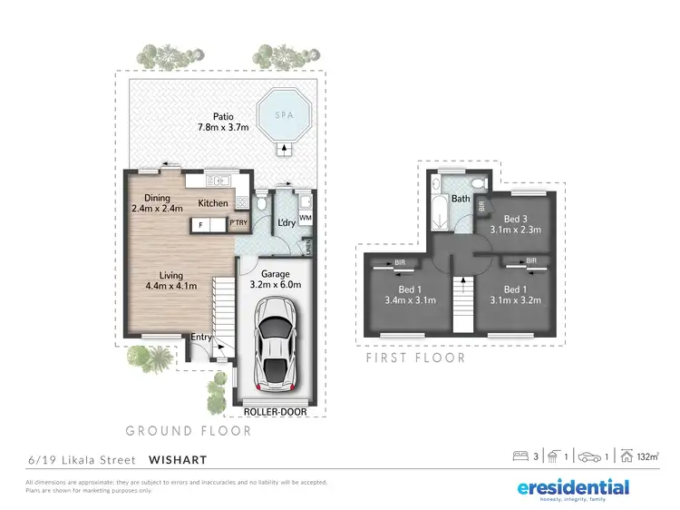 Floorplan of Homely unit listing, 6/19 Likala Street, Wishart QLD 4122