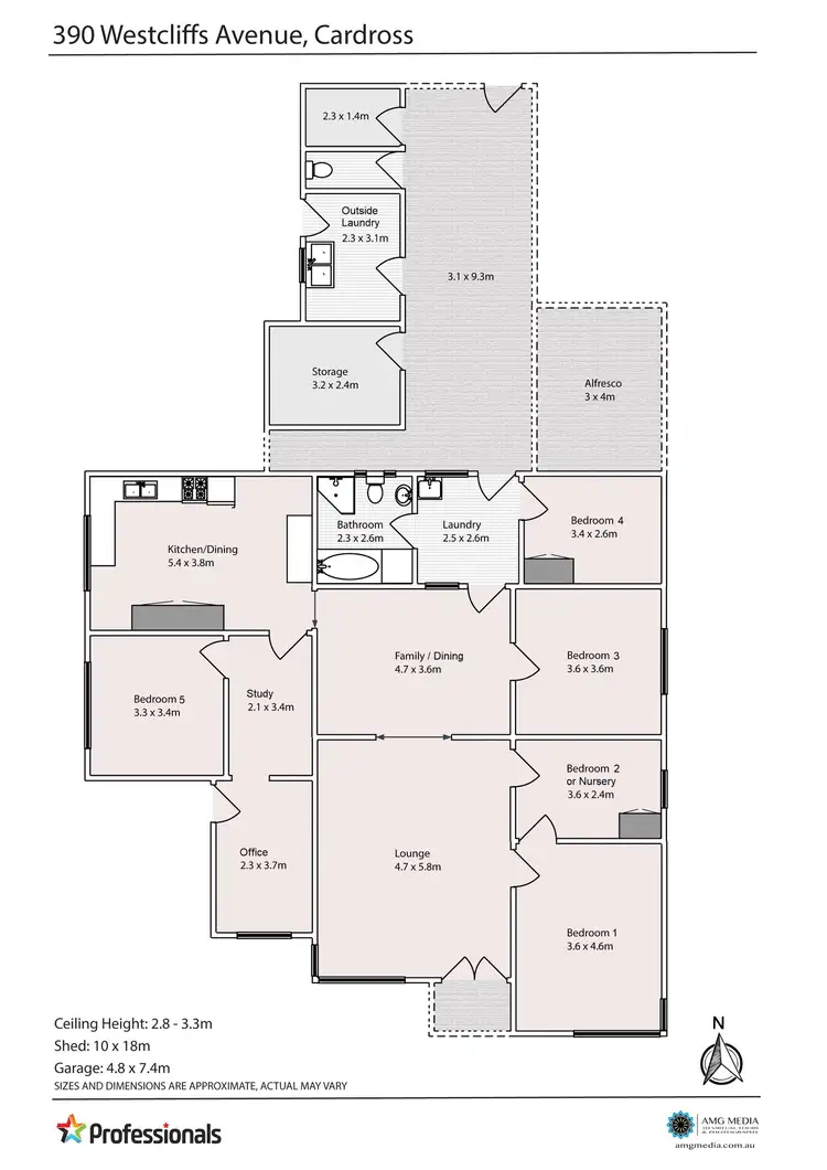 Floorplan of Homely house listing, 390 Westcliffs Avenue, Cardross VIC 3496