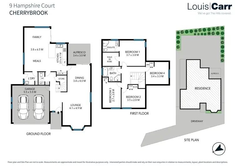 Floorplan of Homely house listing, 9 Hampshire Court, Cherrybrook NSW 2126