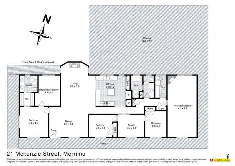 Floorplan of Homely house listing, 21 McKenzie Court, Darley VIC 3340