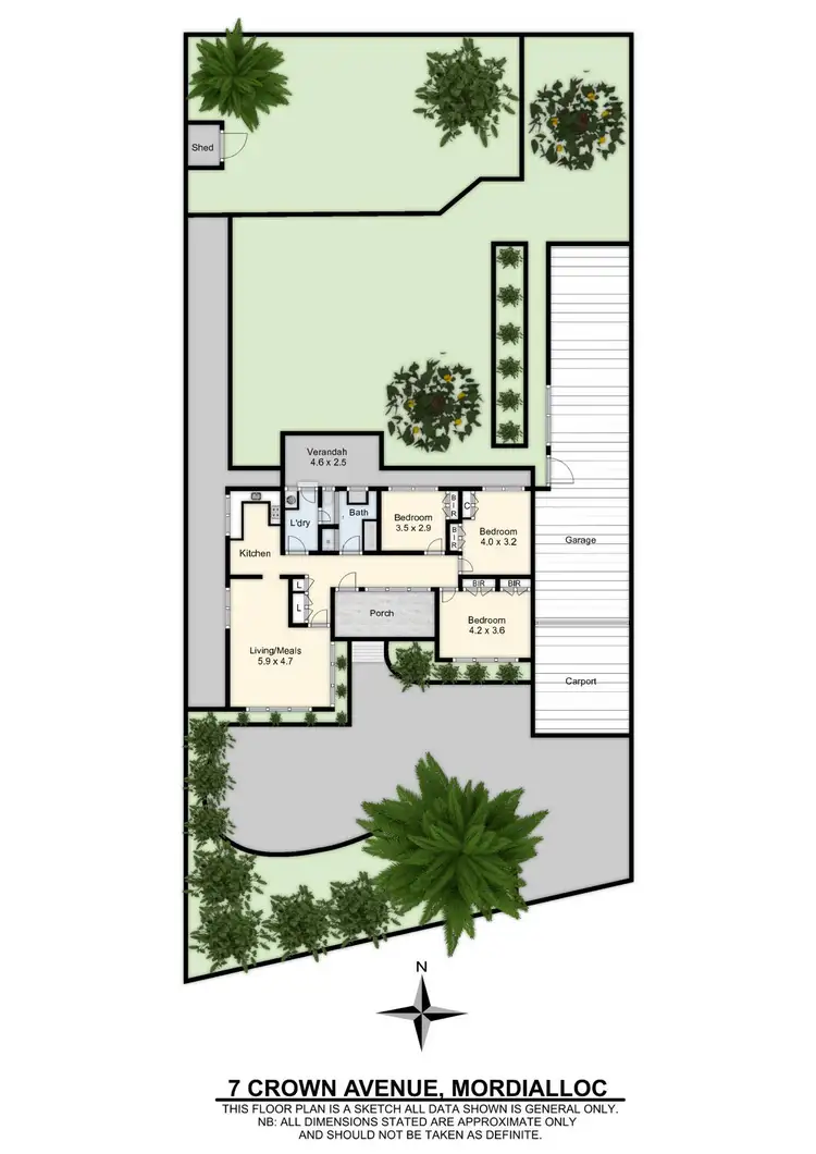 Floorplan of Homely house listing, 7 Crown Avenue, Mordialloc VIC 3195