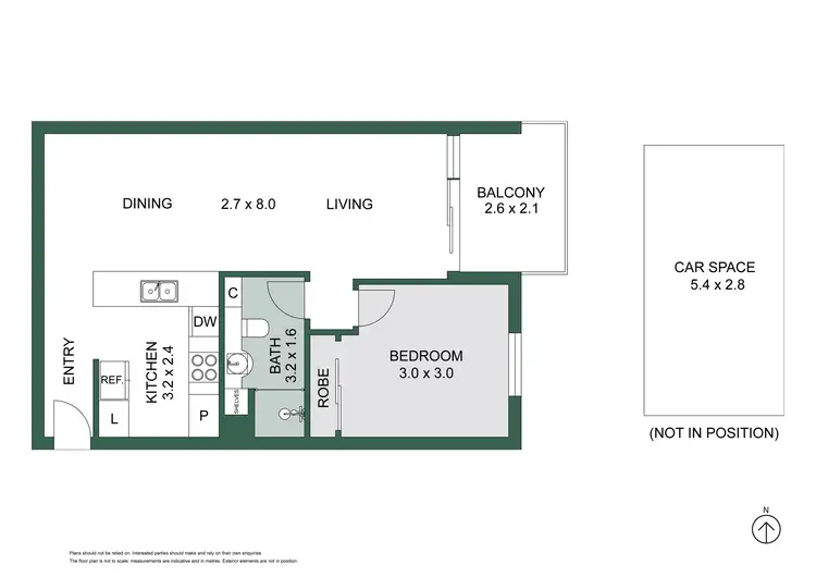 Floorplan of Homely apartment listing, 8/1 St David Street, Fitzroy VIC 3065