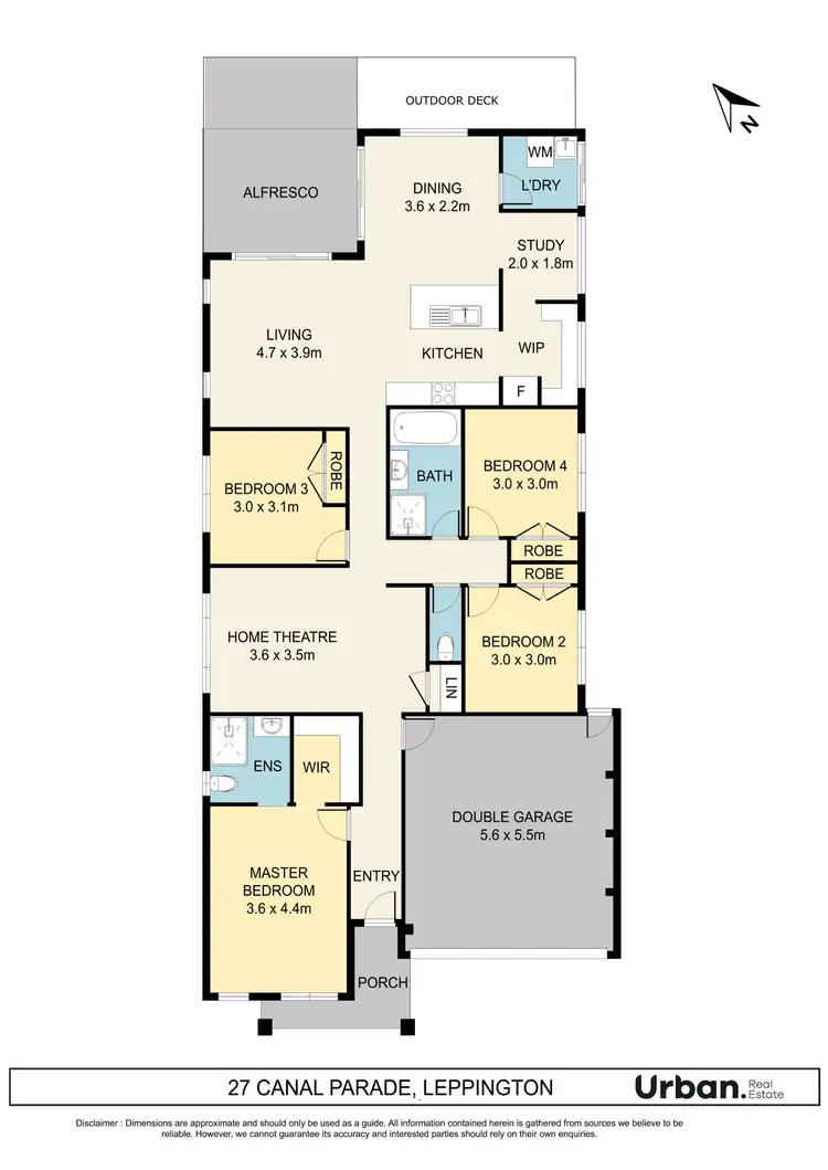 Floorplan of Homely house listing, 27 Canal Parade, Leppington NSW 2179