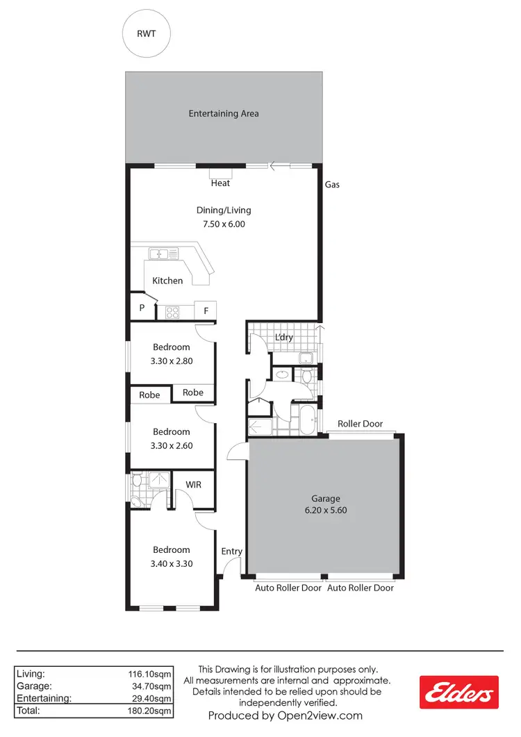 Floorplan of Homely retirement listing, 5/8 Barnard Mews, Clare SA 5453