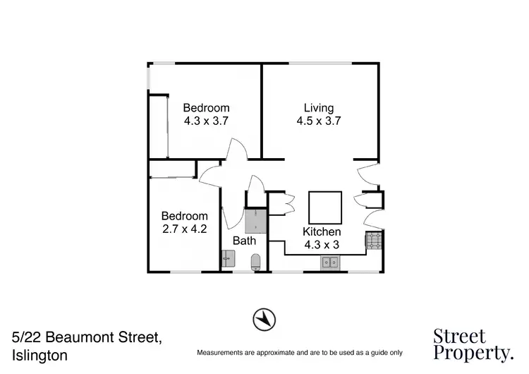 Floorplan of Homely apartment listing, 5/22 Beaumont Street, Islington NSW 2296