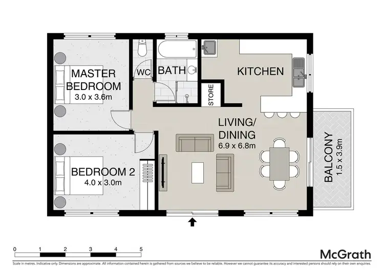 Floorplan of Homely unit listing, 4/15 Barooga Crescent, Mooloolaba QLD 4557