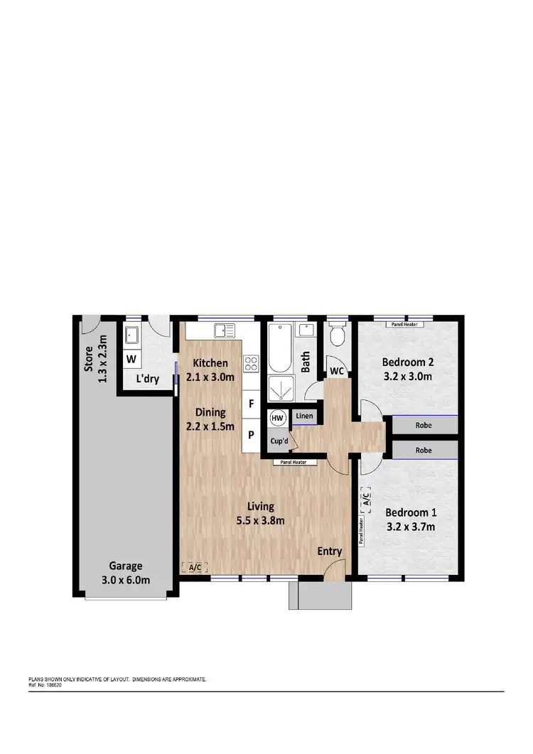 Floorplan of Homely house listing, 24 Macfarlan Place, Latham ACT 2615