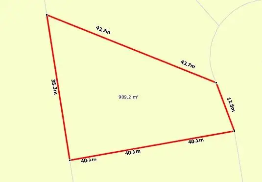 Floorplan of Homely land listing, 6 Widdowson Court, Rosedale VIC 3847