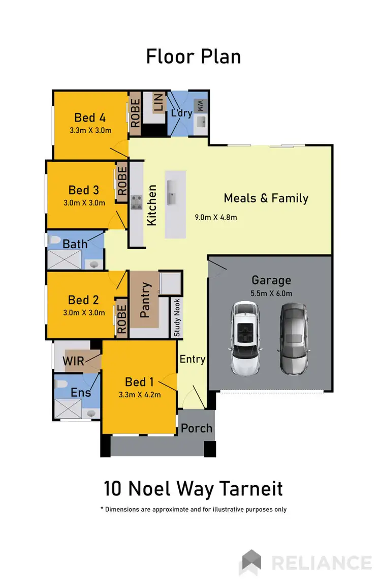 Floorplan of Homely house listing, 10 Noel Way, Tarneit VIC 3029