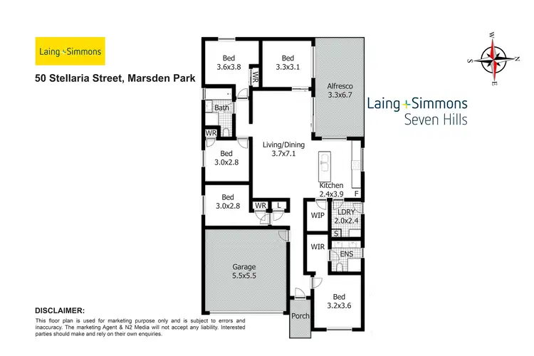 Floorplan of Homely house listing, 50 Stellaria Street, Marsden Park NSW 2765