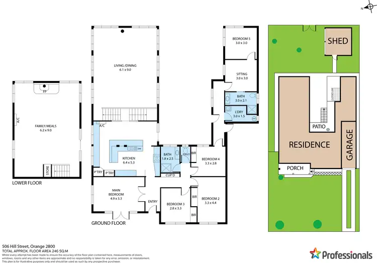 Floorplan of Homely house listing, 506 Hill Street, Orange NSW 2800