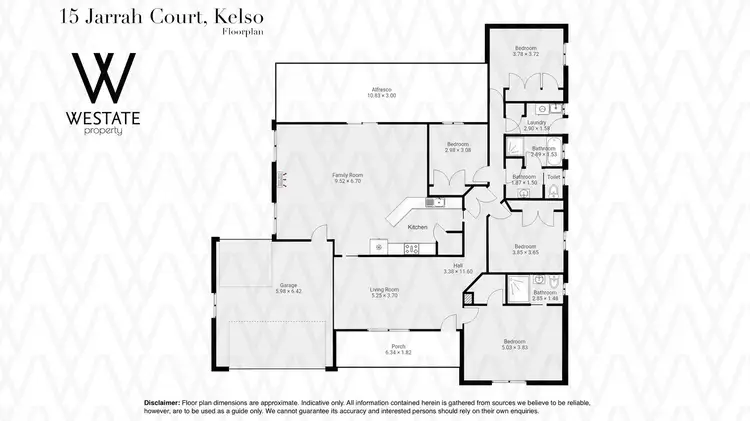 Floorplan of Homely house listing, 15 Jarrah Court, Kelso NSW 2795