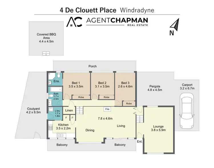 Floorplan of Homely house listing, 4 De Clouett Place, Windradyne NSW 2795