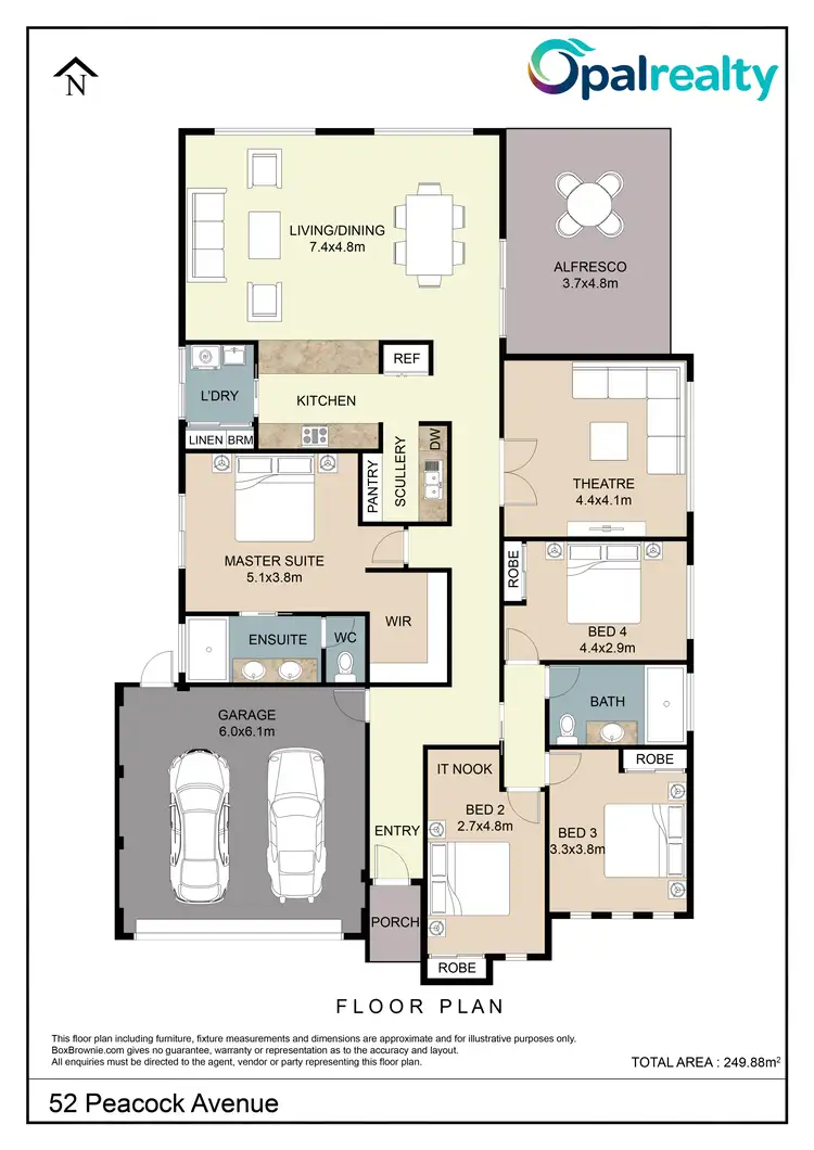 Floorplan of Homely house listing, 52 Peacock Avenue, Singleton WA 6175