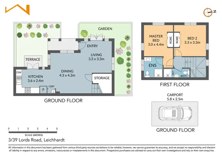 Floorplan of Homely townhouse listing, 3/39 Lords Road, Leichhardt NSW 2040