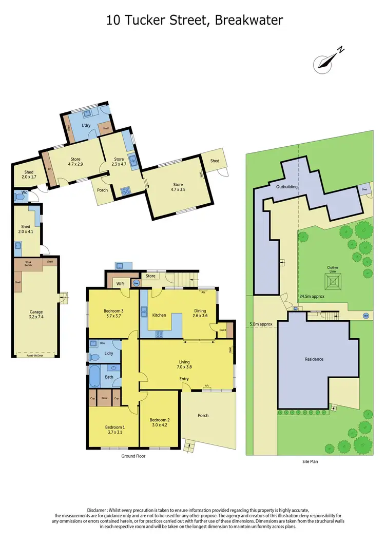 Floorplan of Homely house listing, 10 Tucker Street, Breakwater VIC 3219