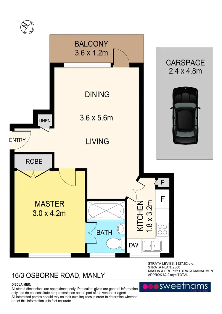 Floorplan of Homely unit listing, 16/3 Osborne Road, Manly NSW 2095