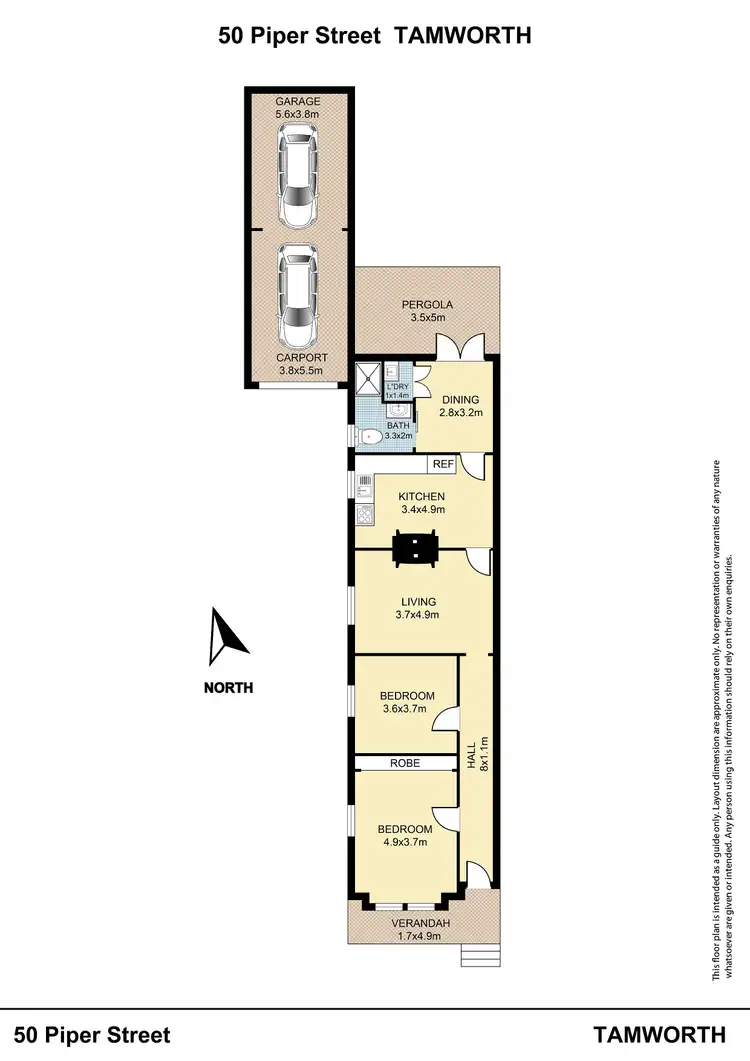 Floorplan of Homely house listing, 50 Piper Street, Tamworth NSW 2340
