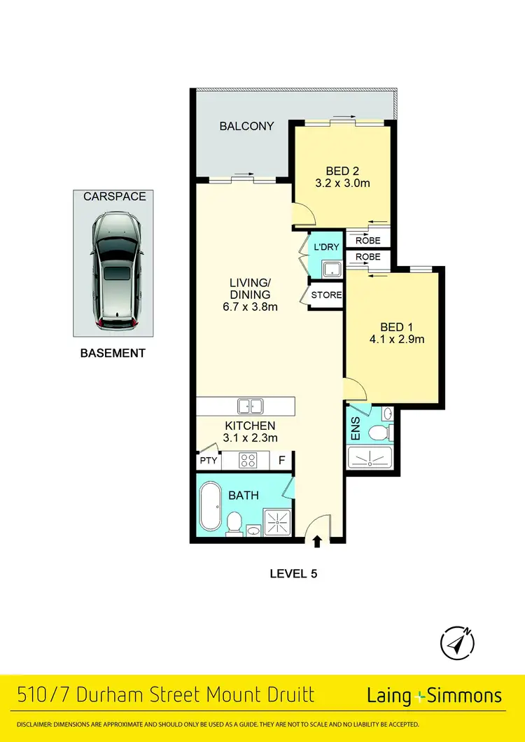 Floorplan of Homely unit listing, 510/7-9 Durham Street, Mount Druitt NSW 2770